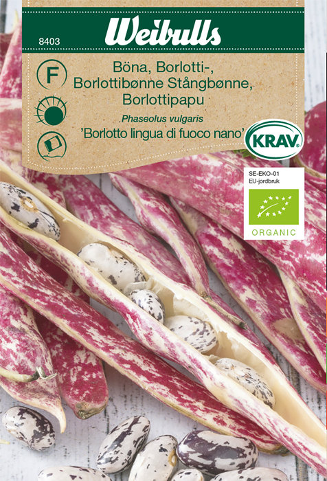 Borlotti hagebønne økologisk